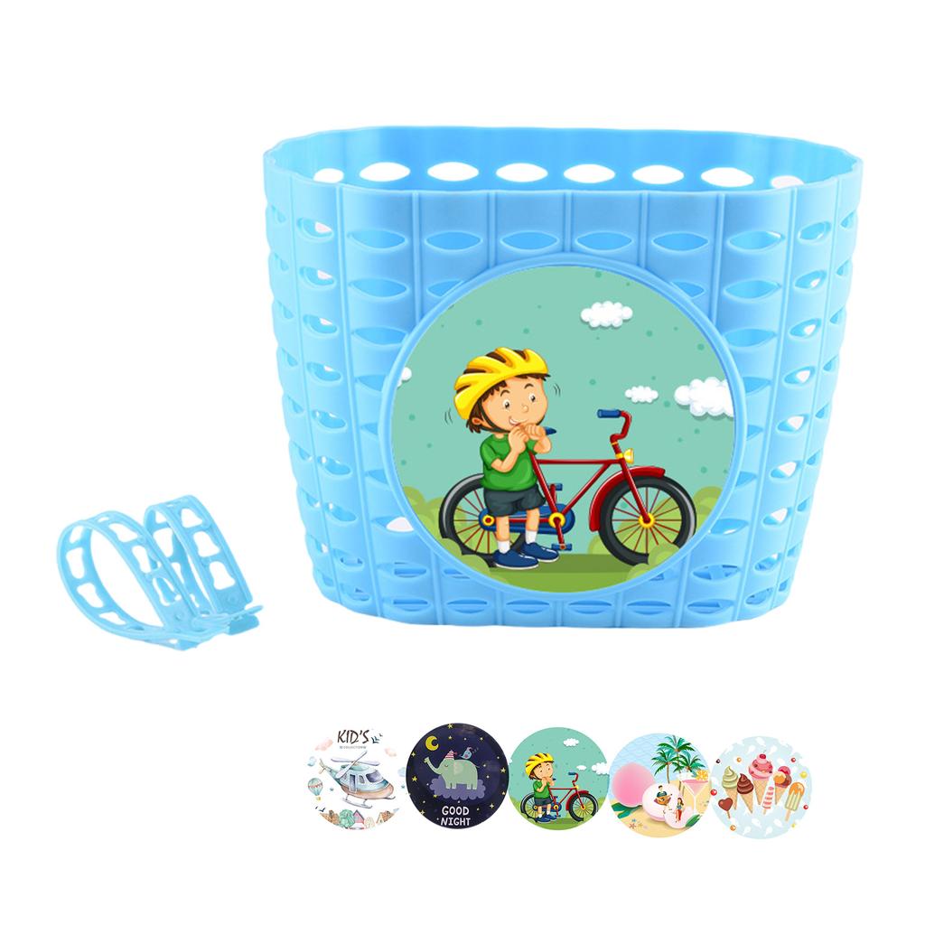 Детская корзина для велосипеда для мальчиков и девочек, водонепроницаемые пластиковые детские корзины для велосипедов и трехколесных велосипедов