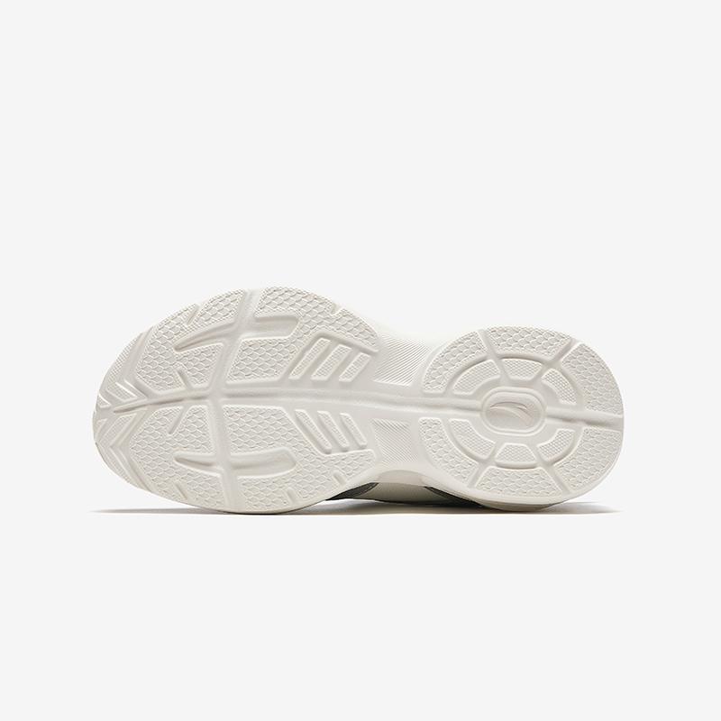 Anta Comfortable Versatile Lightweight Shock Absorbing Low Top Kids Running Shoes Kids Sneaker Ivory-White Silver A12435522N-1