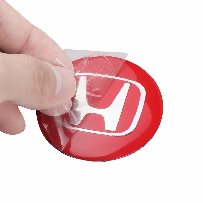 TR3-4pcs 56mm Car Wheel Center Hub Cap Badge Emblem Decal Wheel Sticker For Honda Civic Accord Fit City Vezel CRV Odyssey Pilot Jazz