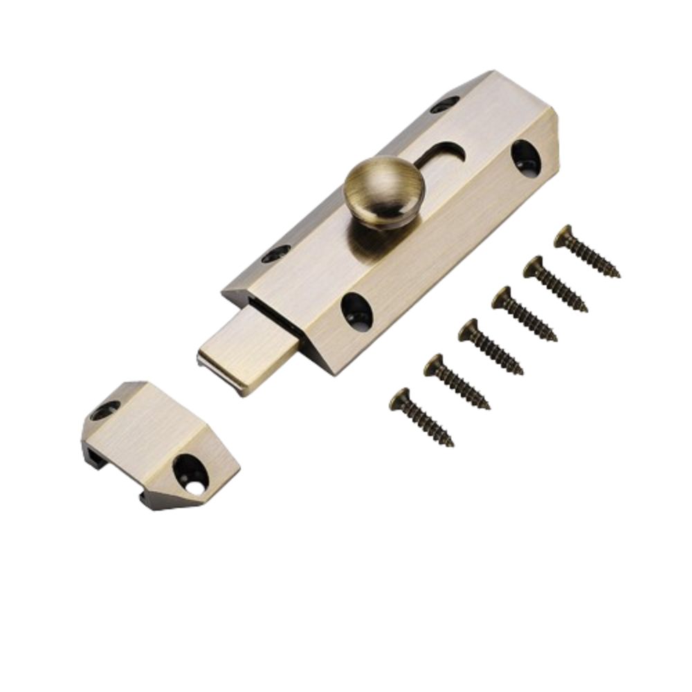 Solid Sliding Bolts A-type Door Lock with Screws Security Deadbolt Safety Door Lock  Cabinet
