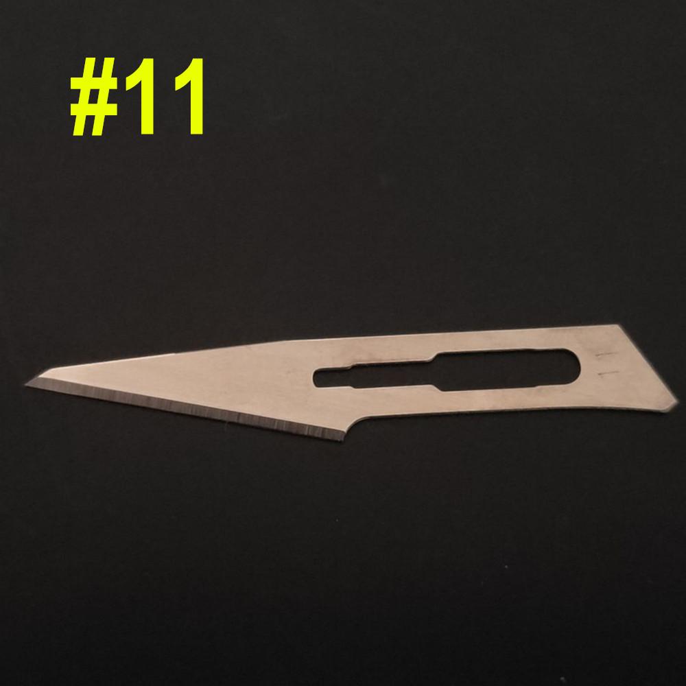 100 шт., лезвия для стоматологического скальпеля, углеродистая сталь, стоматологическое хирургическое лезвие, инструмент, стоматологическое лезвие, ручка, автоклавируемые инструменты для стоматолога