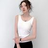 Новый стиль топа-халтер без рукавов, цельного, для женщин, которые могут носить его отдельно или в качестве внутреннего слоя, чтобы выглядеть стройнее