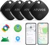 ATUVOS Smart Tag Pro 4 Pack Dual-System Tracker for Android & iOS Key Luggage Finder