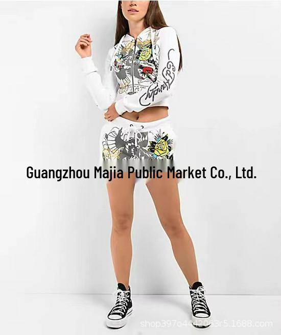 Женский модный комплект в европейско-американском стиле 2024 - XH905 Позиционная печать Повседневная одежда