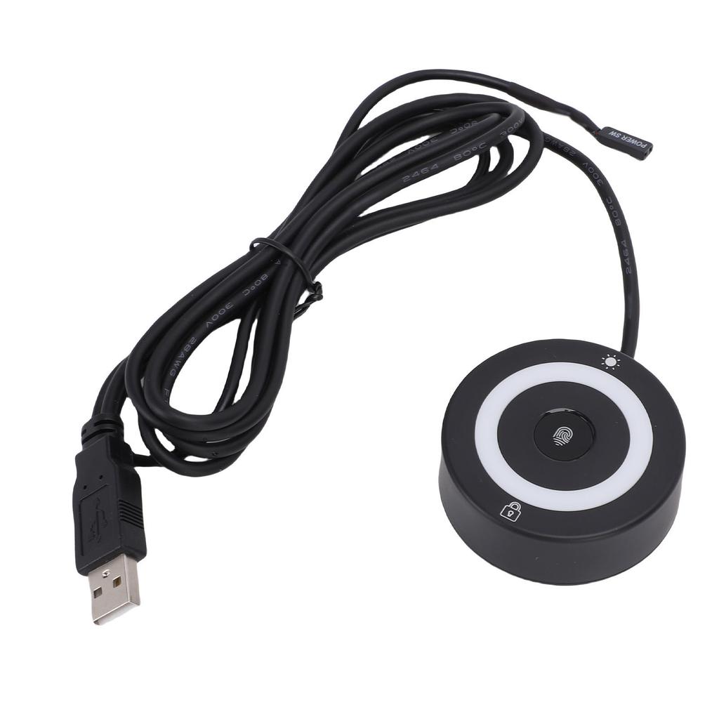 Портативный USB сканер отпечатков пальцев Поддержка для 10 11 360 градусов Сенсорное быстрое распознавание Биометрический сканер отпечатков пальцев с RGB подсветкой