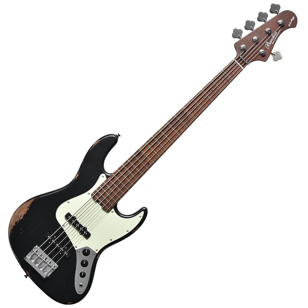 BACCHUS Global Series 5 String Bass Electric Bass WL5-AGED/RSM BLK-AGED