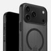 Применимо к чехлу для мобильного телефона iPhone17ProMax, гофрированная решетка, магнитное крепление, Apple 16Pro, Ледяной туман 15, защитный чехол