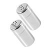 Alipis Stainless Steel Condiment Containers, Compact Salt and Pepper Shakers with Wear-Resistant Airtight Lids for Home and Outdoor Use, Set of 2
