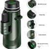 80x100 HD Monocular Telescope - High Power, Low Light Night Vision, Large Objective Lens for Outdoor and Bee Watching