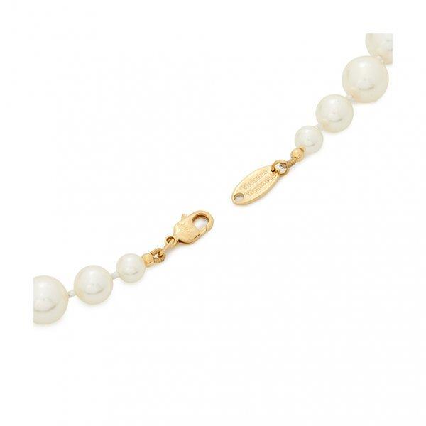 Vivienne WeStwood One Row Pearl Bath Relief Женское колье-чокер 63010106 02r202