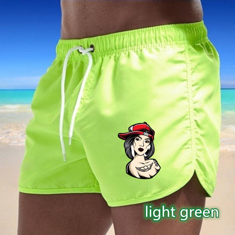 BBK-53 2025 Summer Men's Quick-Drying Swim Trunks Sports Pants Swimwear Beach Shorts Jogging Shorts