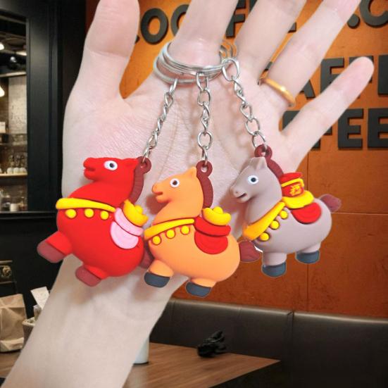 Yousheng 5/10 шт. Набор брелоков Год Лошади 2026 Китайский зодиак Счастливые талисманы Благоприятное культурное значение Брелок