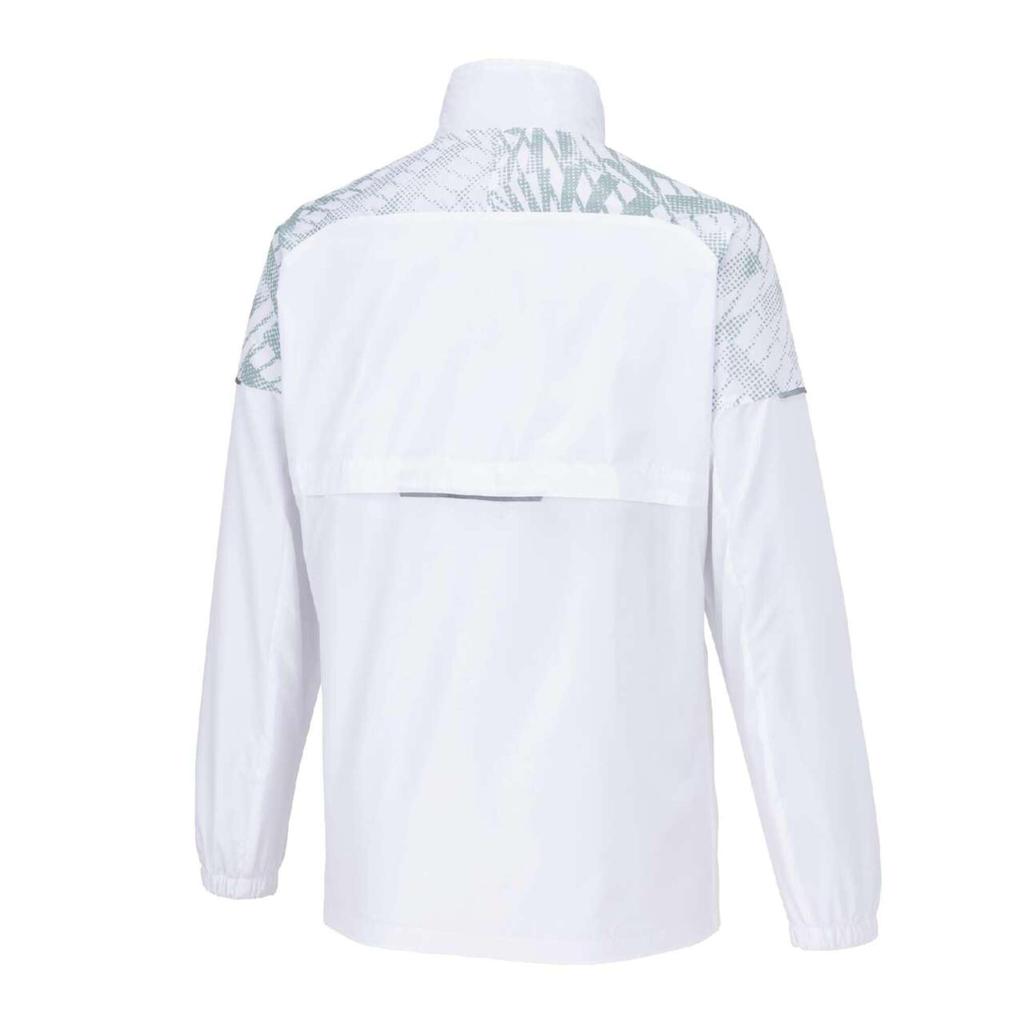 Куртка для тенниса Breath Thermo Warmer с водоотталкивающими свойствами, влагопоглощающая, генерирующая тепло 62MEB520 белая [Mizuno]