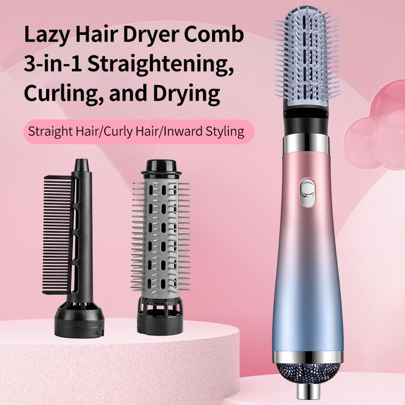 Hair Dryer Comb Hot Air Curling For Hair Roller Blow Dryer Ionic Hair Straightening Brush Quick Dry Hair Curler Curling Iron