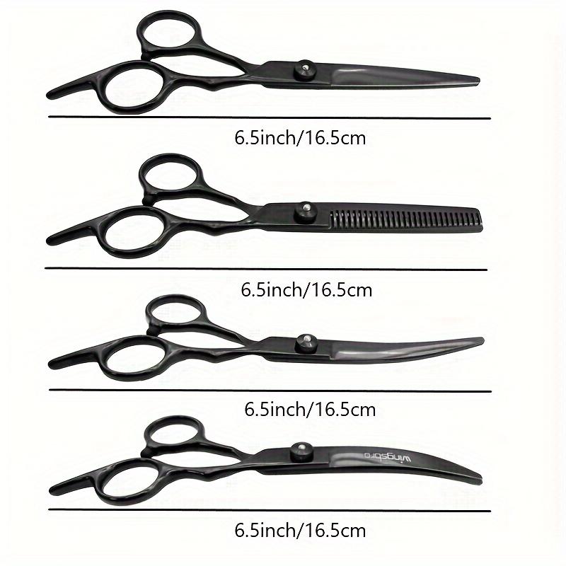 6.5" черный профессиональный набор ножниц для груминга собак прямые ножницы изогнутые филировочные ножницы