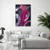 Canvas print, Silver circles abstract