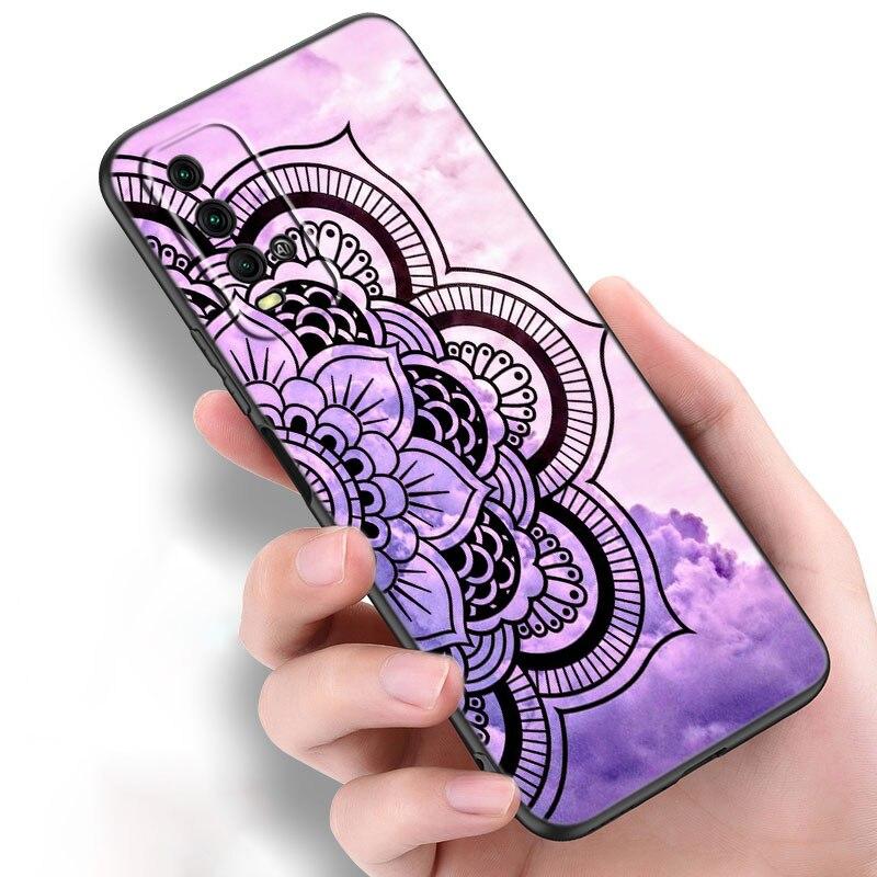 Vintage Indian Floral Henna Mandala Yoga Ethnic Case For Xiaomi Redmi Note 10 9 Pro Max 10S 10T 9A 9C 9S 9T 8A 8T 8 7 Pro Cover