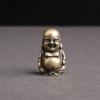 Pure Brass Laughing Buddha Statue Home Decor Office Desk Decorations Ornaments Antique Maitreya Buddha Buddhism Sculpture Crafts