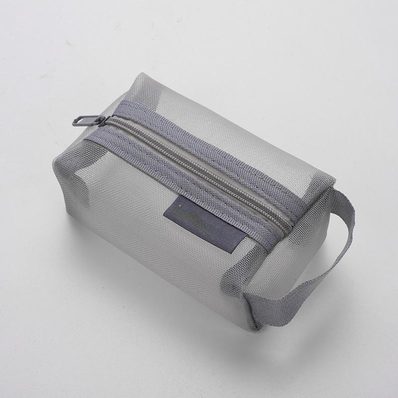 Простая нейлоновая трехмерная квадратная сетчатая сумка, большая вместительная сумка для ключей, сумка для карт, прозрачная сумка для хранения