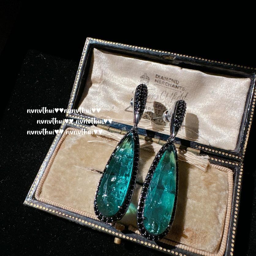 Брошь-фуршет с попугаем и драгоценными камнями Sotheby's, винтажная, покрытая 18-каратным золотом, серьги Parra Luxury с цирконами и жемчугом