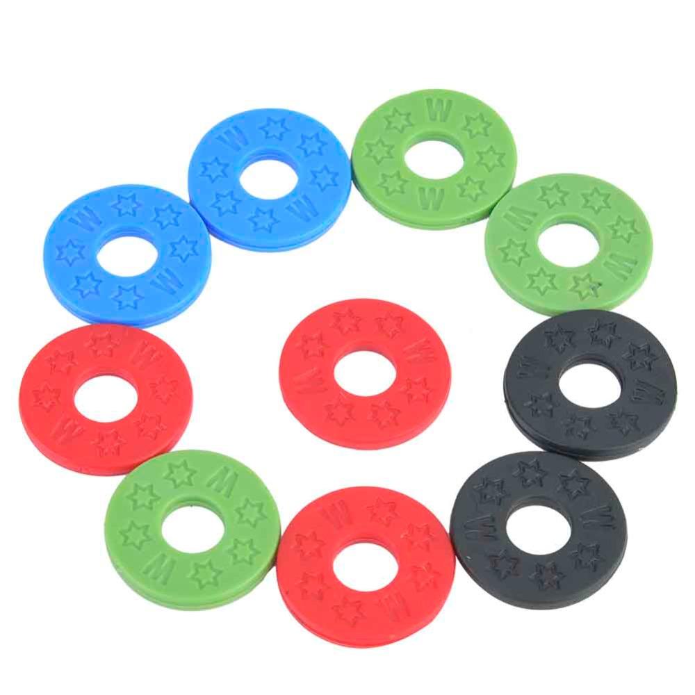 40PCS Black, Red, Green, Blue Guitar Strap Locks Rubber Material Bass Guitar Accessory Bass Guitar