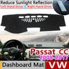 Для Volkswagen VW Passat CC 2008~2017 Противоскользящий коврик на панель приборов Подушка-чехол на панель Солнцезащитный коврик на панель Коврики Аксессуары 2009 2010 2012 2013