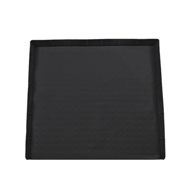 Small Fridge Silicone Mats 23.62x23.62in Washable Drip Pan with Raised Edge Design Protective Mats for Easy Cleaning
