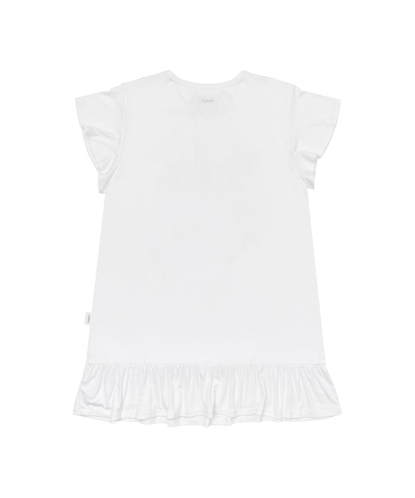 Ames Worldwide Ppg Ruffle Mini Dress White