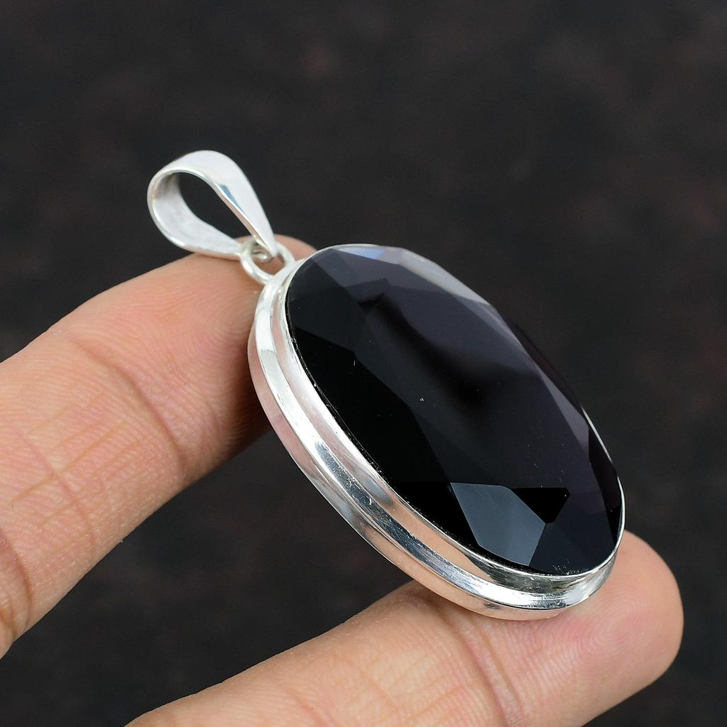 Граненый Африканский Аметист Подвеска Стерлингового Серебра 925 Подвеска Ювелирные Изделия Ручной Работы Совершенно Новый Подвеска Подвеска Из Драгоценного Камня Аметист Ювелирные Изделия Для Подарков