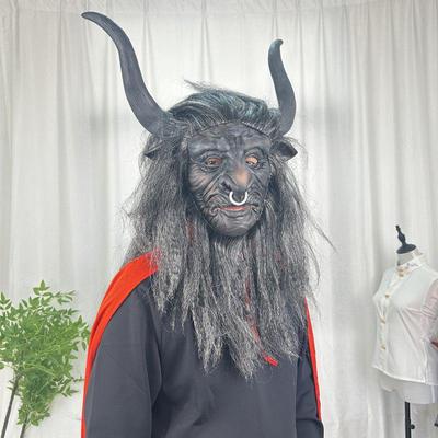 Комплект костюма взрослого Короля Быков-Демонов: Маска леопарда и двухслойная накидка - COS Сценический костюм маленького демона