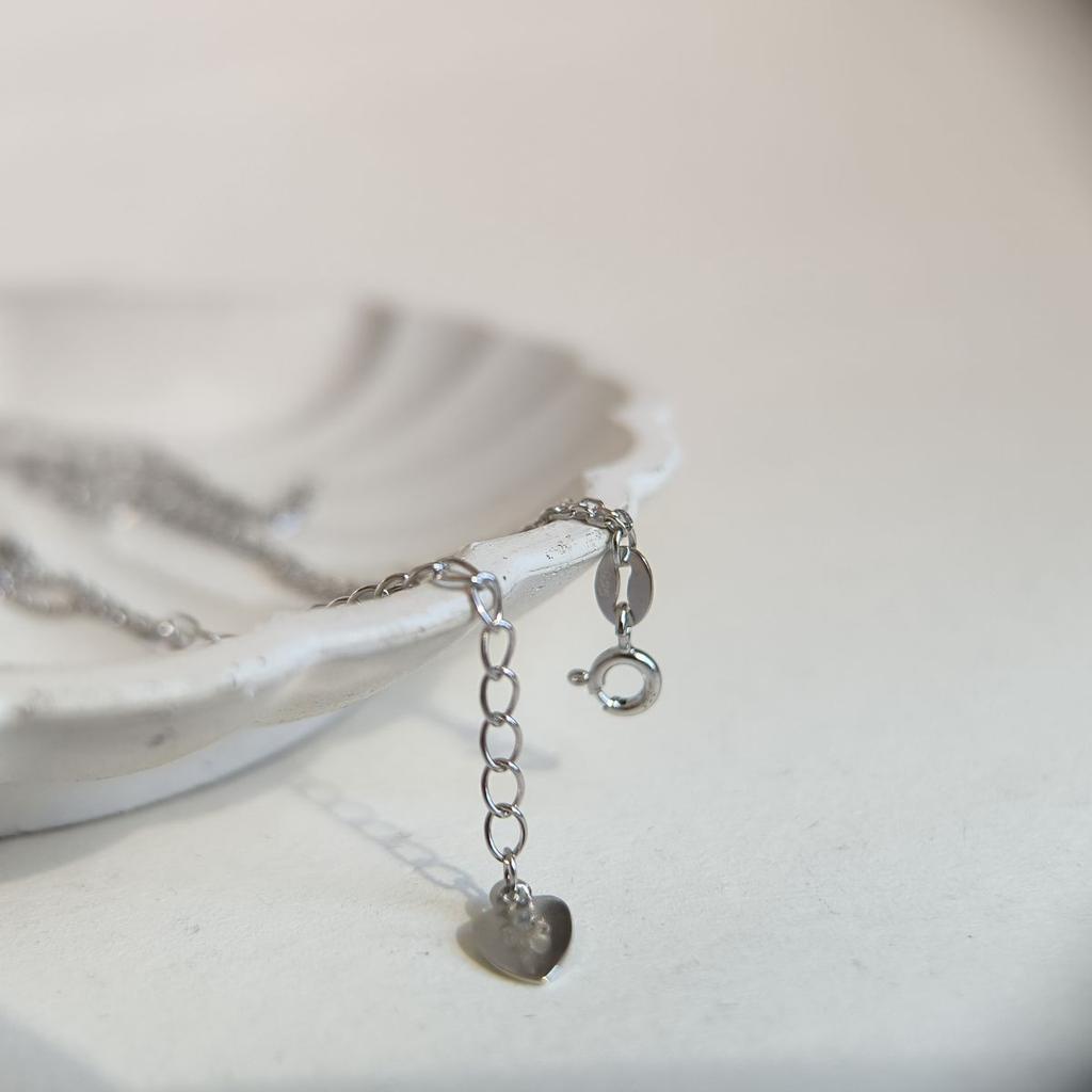 Серебряное колье с без камней, вес изделия 4,24 гр (2183938)