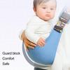 Baby Sling Carrier Great Load Bearing Adjustable Length Wide Strap Less Pressure On Shoulder Breathable Fabric Plaid Print Outdoor Walking 0-36 Months