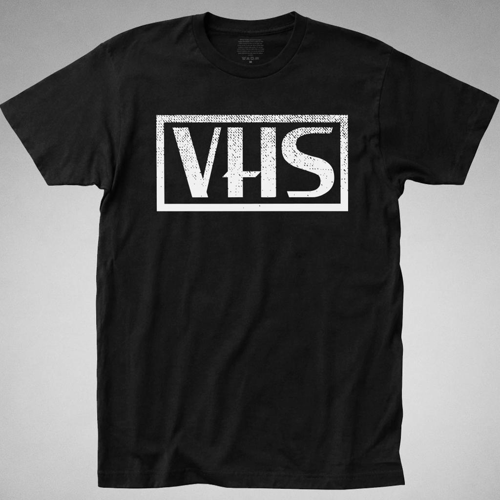 Футболка VHS Video Home System ретро футболка логотип видеомагнитофон кассетный магнитофон 80-е 90-е
