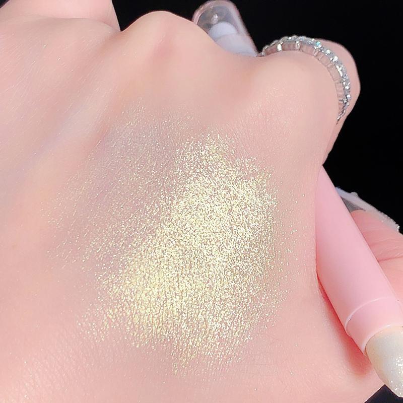 Ручка для теней с двойной головкой Pearl Shimmer Sleeper Контурная ручка шелкопряда Натуральная подсветка Осветляющие тени для век Водонепроницаемый стойкий набор для макияжа