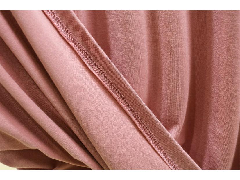 Женское модальное платье с длинным рукавом и расклешенным подолом с нагрудными подушечками - Большой размер, повседневное для весны, лета, осени