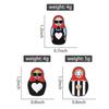 Cute Cartoon Matryoshka Doll Brooch, Zinc Alloy Enamel Pin Russian National Feature Decor Badge For Scarf Clothes Backpack Fashion Accessory