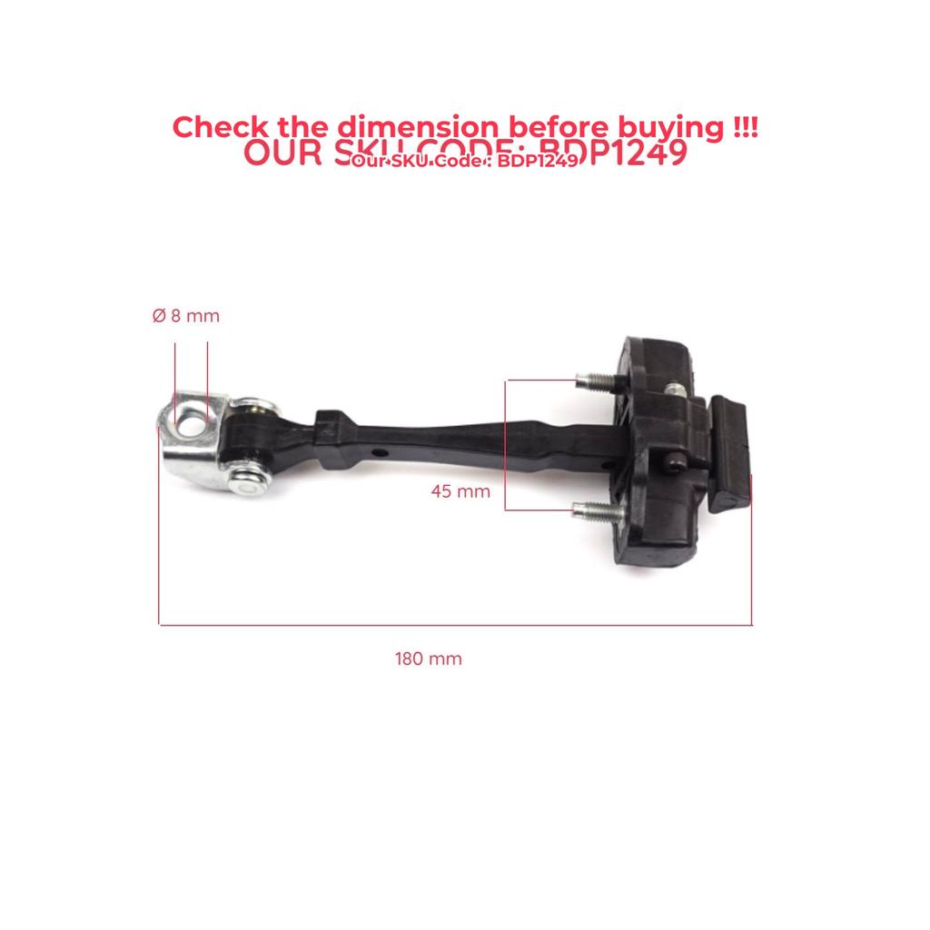 BDP1249-1 2 Pieces Rear Door Hinge Stop Check Strap Limiter 824305607R for Renault Captur MK1 J87 H5 J5 2013-2019