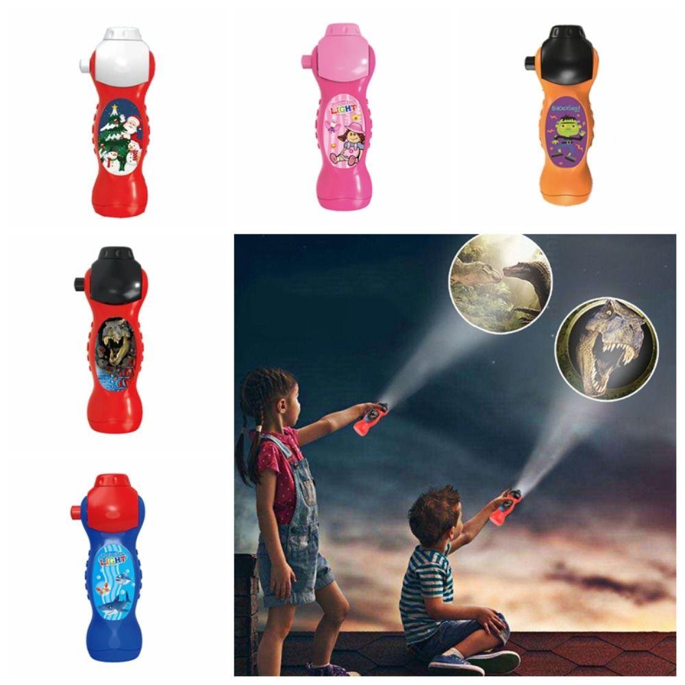 Plastic Animal Pattern Torch Projector Dinosaur Shark Flashlight Projector Friends Birthday Gifts