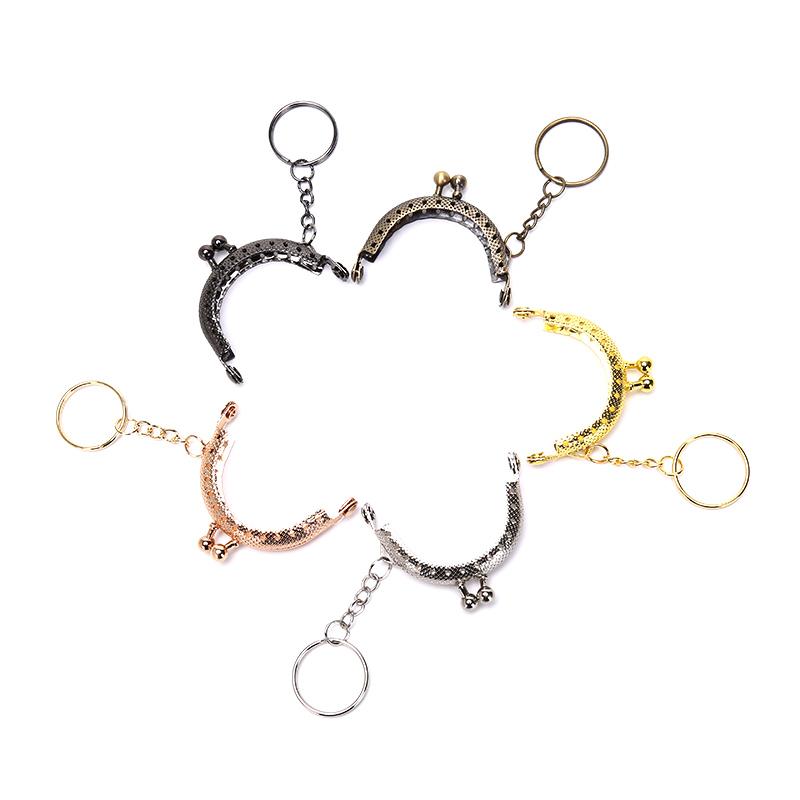 1 шт. 5 см кошелек для монет металлическая рамка с брелоком для ключей сделай сам арочная рамка замок-застежка поцелуй