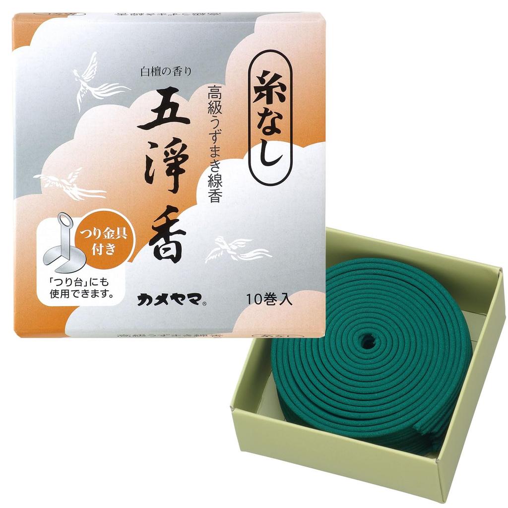Камеяма Годзёко без рыбалки 10 12 благовоний спиральная линия, рулоны, прибл.. часы, палка,