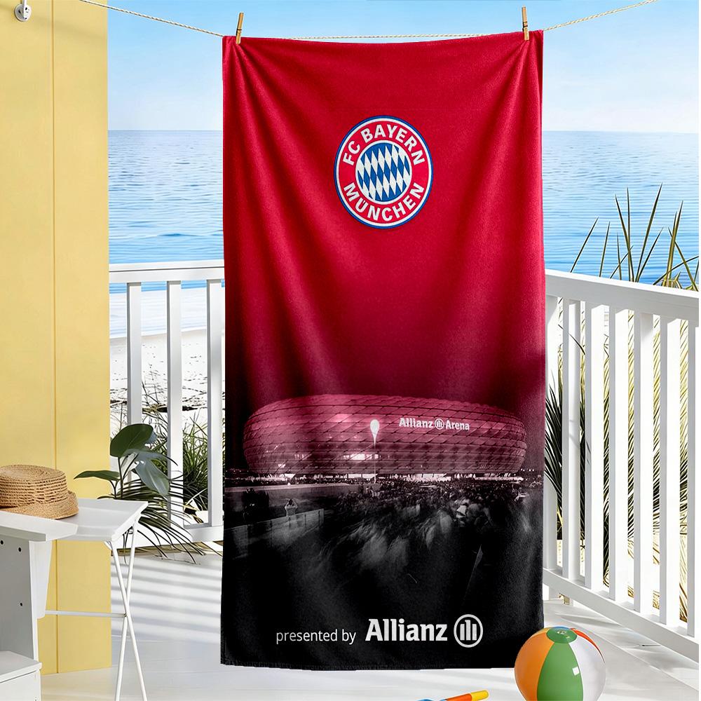 Bayern Munich Beach Towel Super Soft Microfiber Quickdry Fabric Comfortable Lightweight