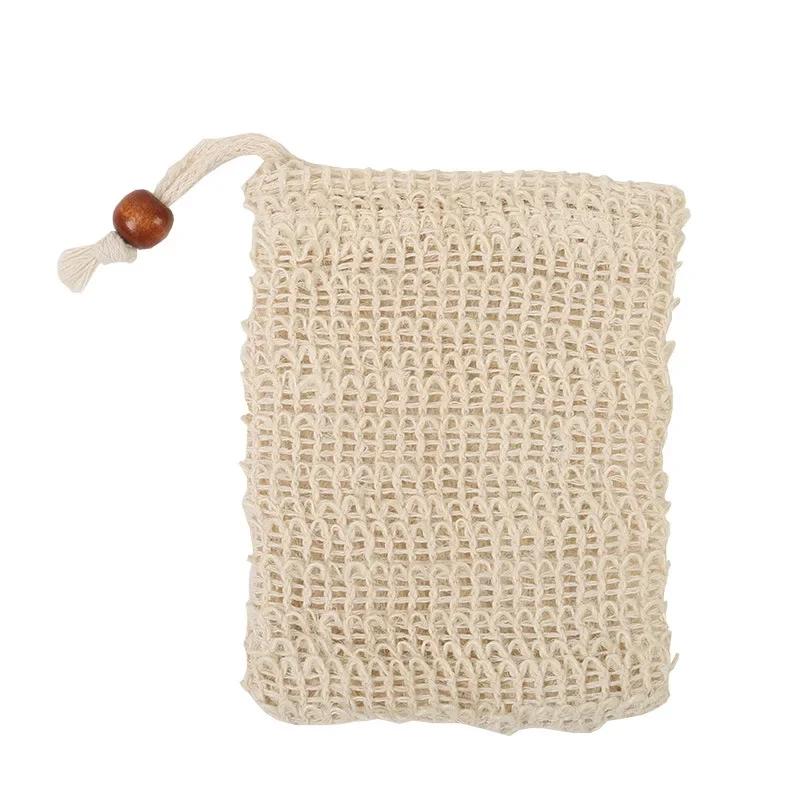 Cotton Linen Soap Storage Bag Bubble Net Hanging Bundle Pocket Facial Cleanser Foaming Net Organizer Home Bathroom Supplies