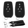 Compatible with Toyota Smart Key 5 Car Key New Voxy 90 Series Key Compatible with Toyota Noah 90 Series Smart Soft Scratch 2 Pieces [Koaudb] Case,