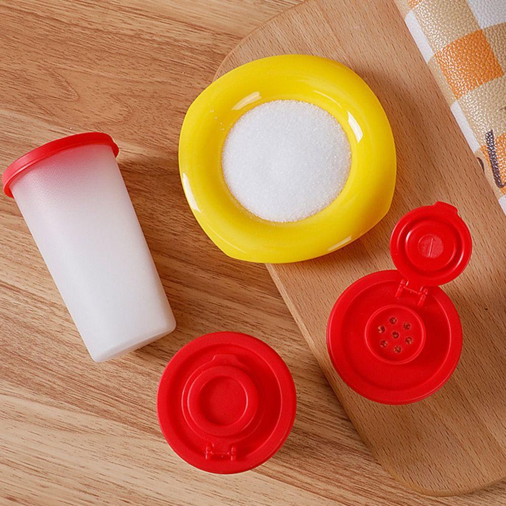 Plastic Seasoning Jar Mini Spice Container Durable Salt and Pepper Spice Shaker Salt Pepper Sugar