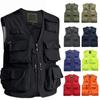 Outdoor Fishing Vests Quick Dry Breathable Multi Pocket Mesh Jackets Photography Hiking Camping Vest Detachable Military Tactical Vest