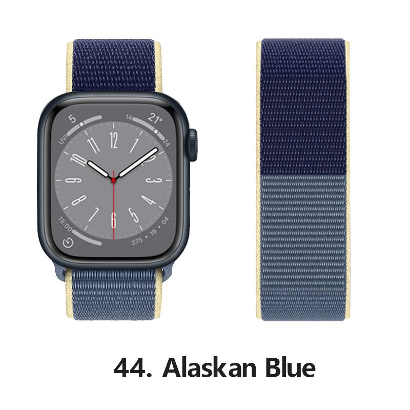 Нейлоновый ремешок для Apple Watch 10 Ремешки 46мм 44мм 40мм 45мм 41мм 49мм 42мм 38мм Браслет Correa iwatch Серия 8 se 7 6 3 9 11 40 мм