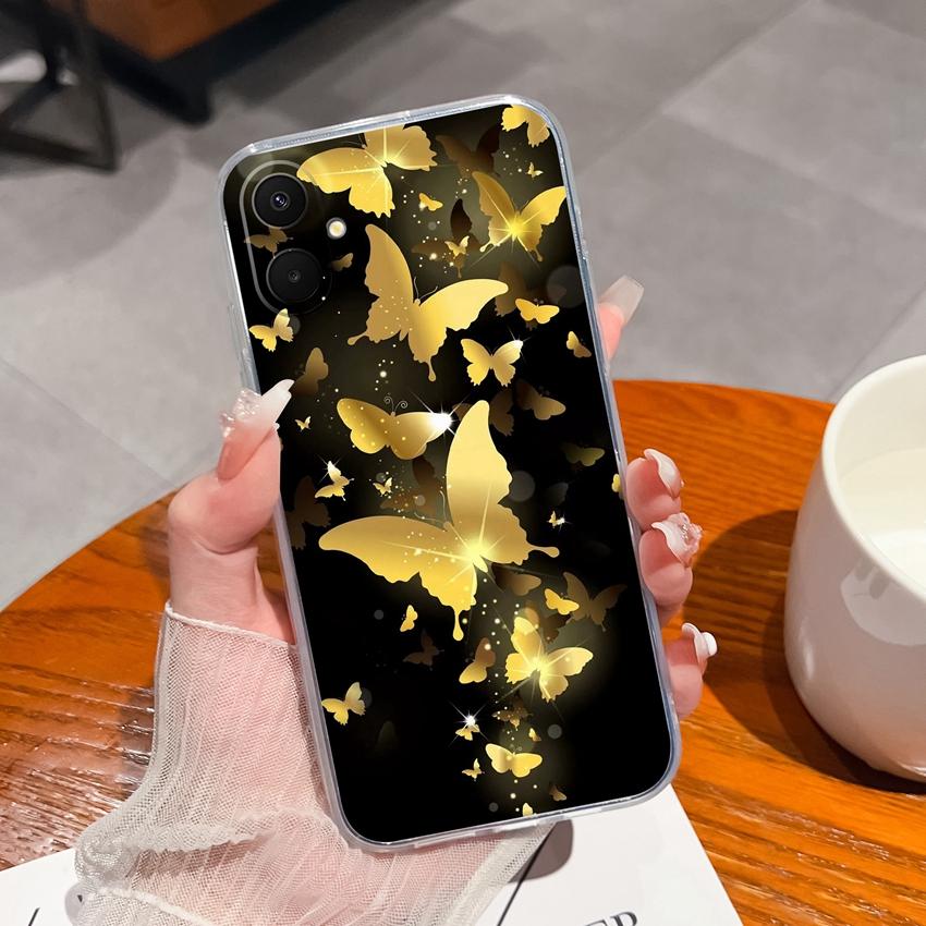 For Samsung A07 A71 M36 F36 F56 A17 A37 A53 A54 Phone Case Summer Fruit Patterns Ultra Thin Transparent TPU Protective Shell For Samsung Bumper Casing