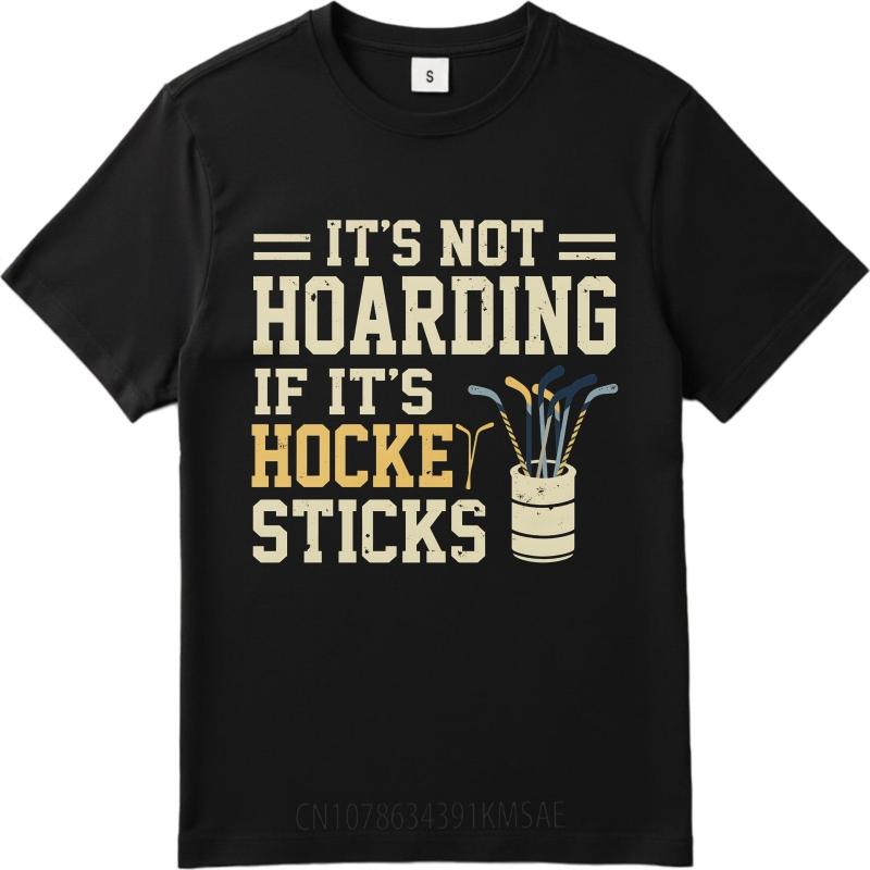 Plus Size Summer Teenagers Tshirt Its Not Hoarding If Its Hockey Sticks Short Sleeve Solid Color Round Neck Tshirt