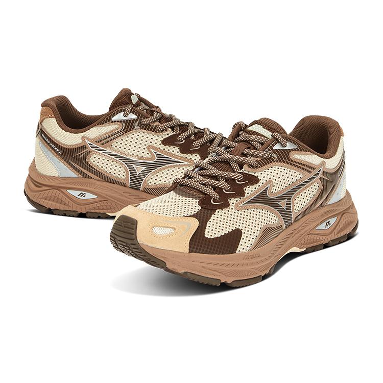 Mizuno Racer S Melade Style Sports Casual Durable Low-Top Running Shoes Unisex Sneaker Chestnut D1GH223523