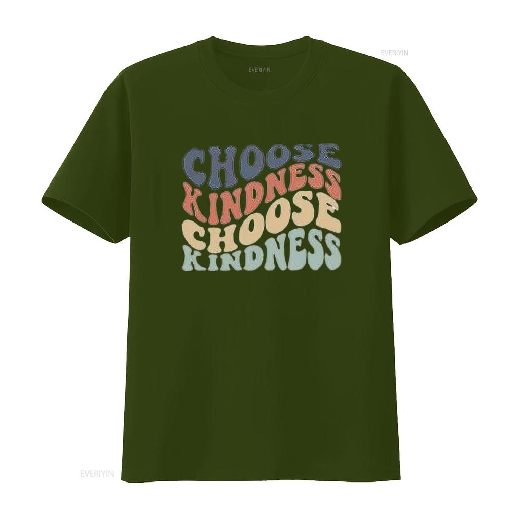 Womens Choose Kindness T Shirt Expression PrinT Casual Tops vintage Washed fashion homme streetwear Slightly designer clothes